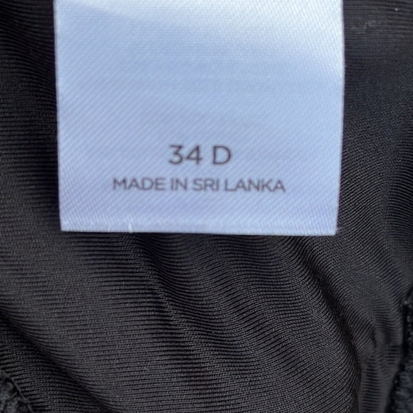 Shade & Shore Black Ruched Bikini Halter Neck Bra Size 34B - Picture 7 of 8